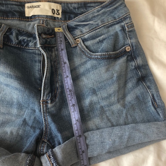 BLUE DENIM SHORTS - Picture 6 of 6